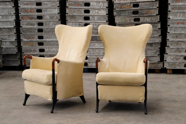 Wing Armchairs by Umberto Asnago for Giorgetti, Set of 2-PTH-1315154