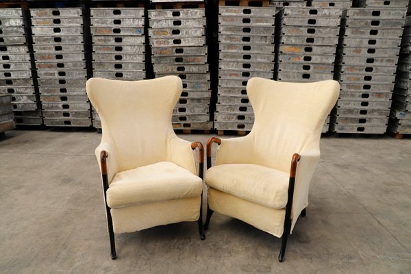 Wing Armchairs by Umberto Asnago for Giorgetti, Set of 2-PTH-1315154