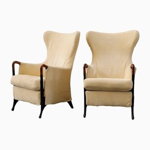 Wing Armchairs by Umberto Asnago for Giorgetti, Set of 2-PTH-1315154