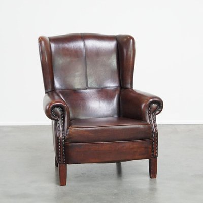 Wing Chair in Leather-HPP-2024316