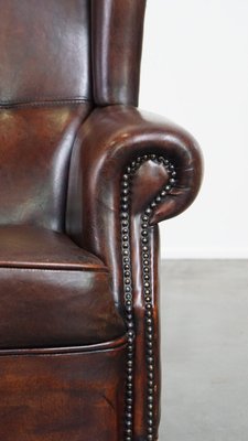 Wing Chair in Leather-HPP-2024316