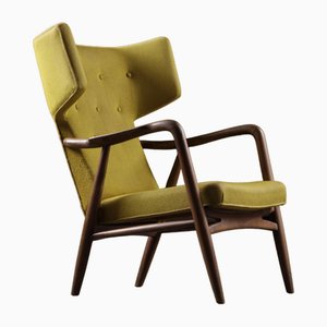 Wingback Armchair by Eva Koppel for Slagelse Møbelværk, Denmark, 1947-WNL-1713107