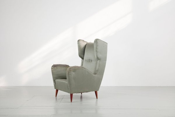 Wingback Chairs by Melchiorre Bega, Italy, 1950s, Set of 2-AA-1220754