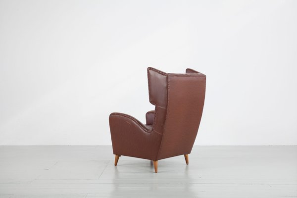 Wingback Chairs by Melchiorre Bega, Italy, 1950s, Set of 2-AA-1220754