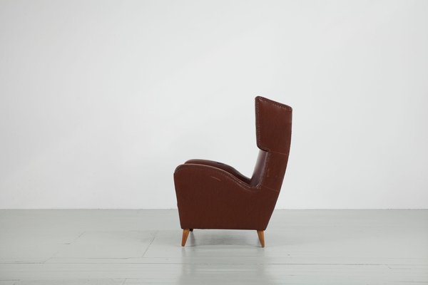 Wingback Chairs by Melchiorre Bega, Italy, 1950s, Set of 2-AA-1220754