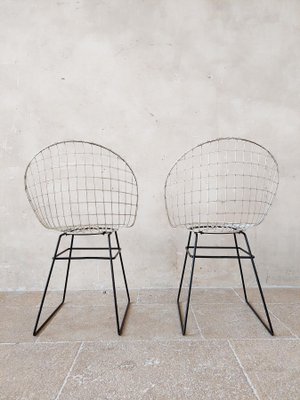 Wire Chairs by Cees Braakman and Adriaan Dekker for Pastoe, 1957, Set of 2-TDA-1426043