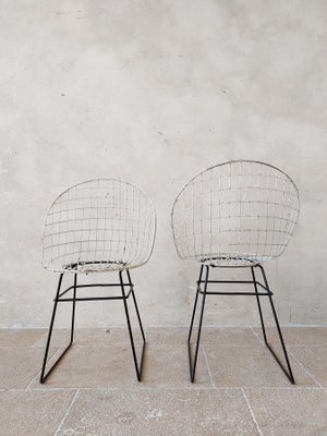 Wire Chairs by Cees Braakman and Adriaan Dekker for Pastoe, 1957, Set of 2-TDA-1426043