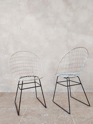 Wire Chairs by Cees Braakman and Adriaan Dekker for Pastoe, 1957, Set of 2-TDA-1426043