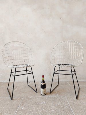 Wire Chairs by Cees Braakman and Adriaan Dekker for Pastoe, 1957, Set of 2-TDA-1426043