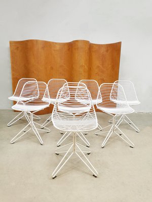 Wire Dining Chairs by Henrik Pedersen for Houe, Set of 8-BW-1252141