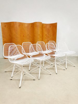 Wire Dining Chairs by Henrik Pedersen for Houe, Set of 8-BW-1252141