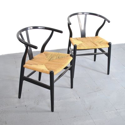 Wishbone Chairs by Hans J. Wegner for Carl Hansen & Søn, 1960s, Set of 2-JQO-829733