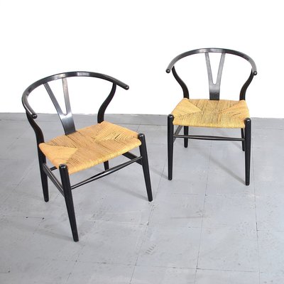 Wishbone Chairs by Hans J. Wegner for Carl Hansen & Søn, 1960s, Set of 2-JQO-829733