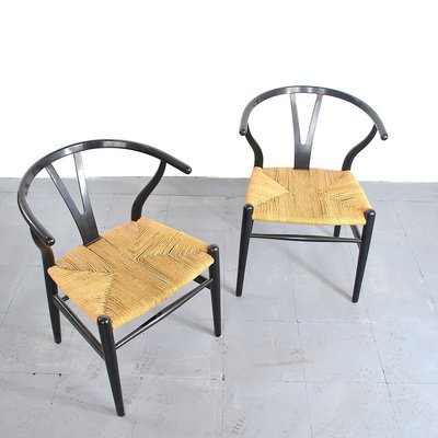 Wishbone Chairs by Hans J. Wegner for Carl Hansen & Søn, 1960s, Set of 2-JQO-829733