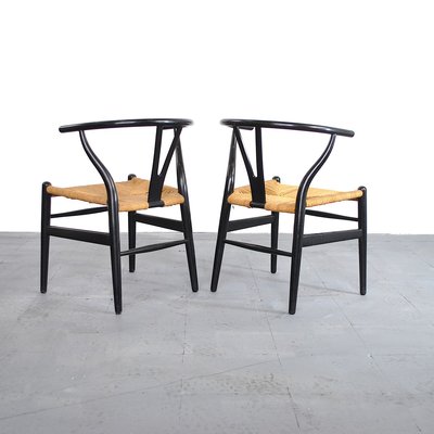 Wishbone Chairs by Hans J. Wegner for Carl Hansen & Søn, 1960s, Set of 2-JQO-829733