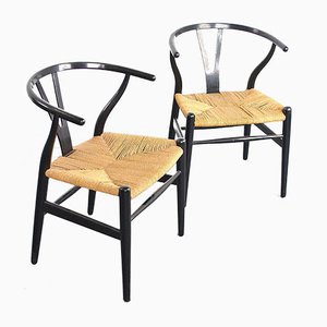 Wishbone Chairs by Hans J. Wegner for Carl Hansen & Søn, 1960s, Set of 2-JQO-829733