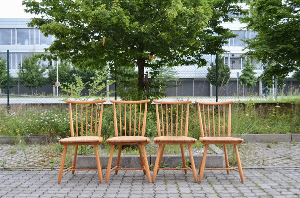 WKS Series Dining Chairs by Arno Lambrecht for Wk Möbel, 1950s, Set of 4-UF-1384505