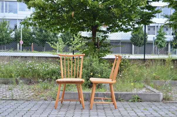 WKS Series Dining Chairs by Arno Lambrecht for Wk Möbel, 1950s, Set of 4-UF-1384505