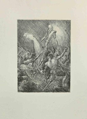 Wladyslaw Jahl, Don Quixote Surrounded, Etching, 1951-ZCI-2029272