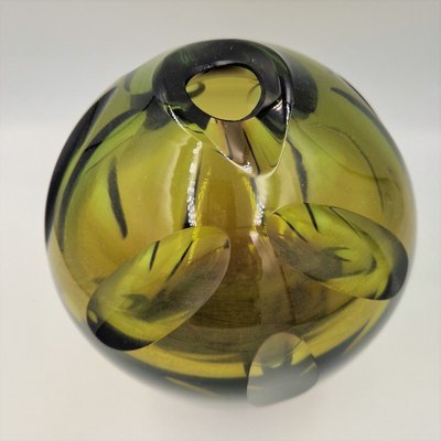 WMF Glass Vase by Erich Jachmann for WMF, 1950s-WK-1800552