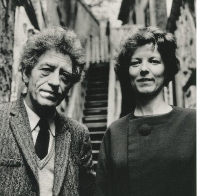 Wolfgang Kühn, Alberto Giacometti with His Wife Anette in His Studio in Paris, 1963, Photograph-DYV-1377671