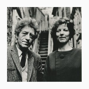 Wolfgang Kühn, Alberto Giacometti with His Wife Anette in His Studio in Paris, 1963, Photograph-DYV-1377671