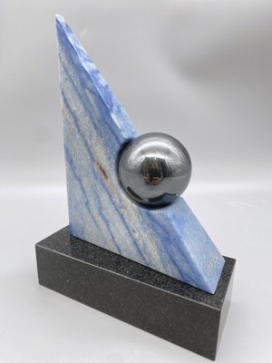 Wolfram Beck, Geometric Sculpture, 1980s, Stone-CZ-1742664