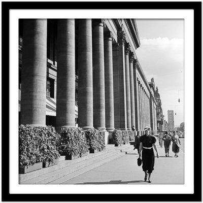 Woman Coming Along the Koenigsbau Palace, Stuttgart Germany, 1935-DYV-988161