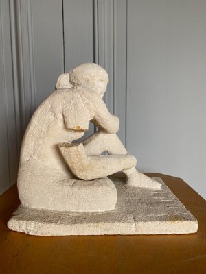 Woman Crouching Sculpture, 1970s, Concrete-QKG-1368347