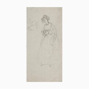 Woman Figure Pencil on Paper by Edmund De Beaumont, 1853-ZCI-786864