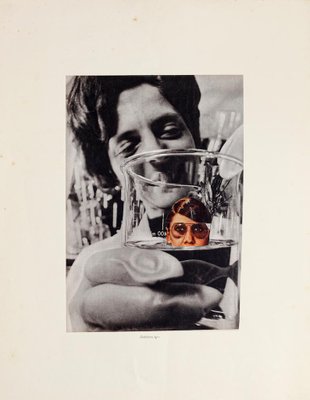 Woman in Measuring Container - Original Collage by Sergio Barletta - 1975 1975-ZCI-768580