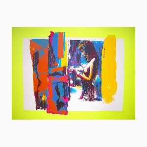 Woman in Yellow - Original Screen Print by Nicola Simbari - 1976 1976-ZCI-760941