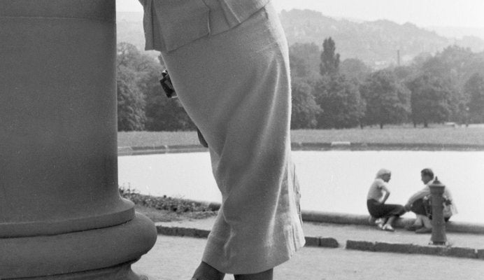 Woman Leaning on Column Cannstatt, Stuttgart Germany, 1935-DYV-988146