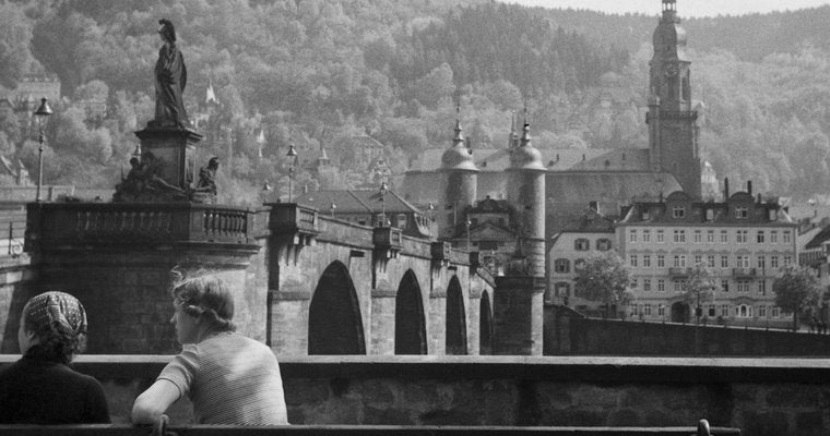 Women at Neckar Heiliggeist Church Heidelberg, Germany 1936, Printed 2021-DYV-990660