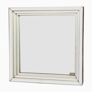 Wood and Glass Square Mirror from Deknudt, 1970s-WZZ-1338435