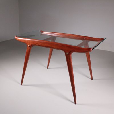 Wood and Glass Table from Carlo De Carli-VJY-1703648