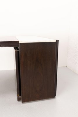 Wood and Marble Cabinet or Commode Removable into Dining Table, France, 1980s-RIU-1444158