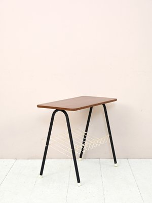 Wood and Metal Table, 1960s-QWP-1801411