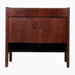 Wood and Opaline Sideboard, 1970s-DAD-1739352