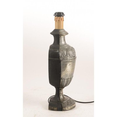 Wood and Silvered Metal Table Lamp, 1900s-RAQ-705555