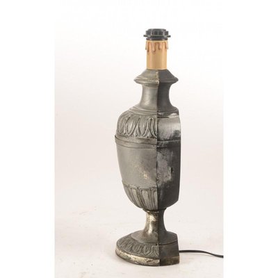 Wood and Silvered Metal Table Lamp, 1900s-RAQ-705555