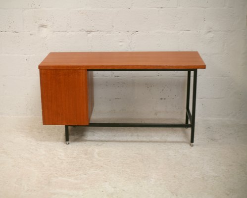 Wood and Steel Desk, France, 1960-MAO-1107602