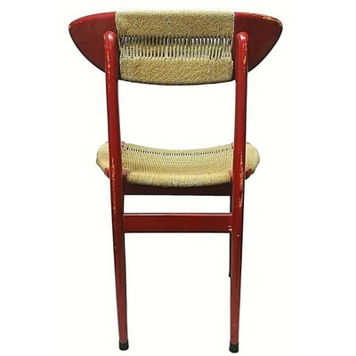 Wood & Braided Rope Dining Chair by Hans Wegner, 1950s-FIP-777138