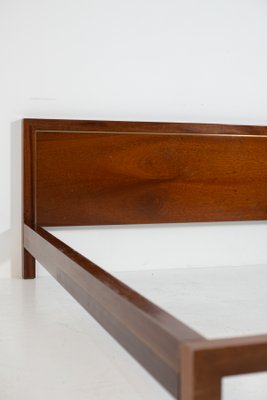 Wood & Brass Bed Frame by Balmain, 1980s-RCE-844708