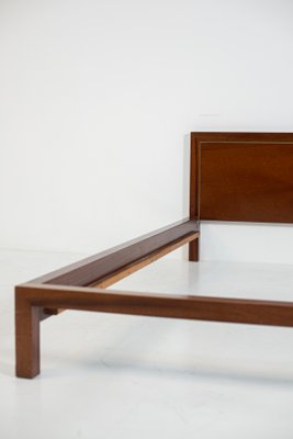 Wood & Brass Bed Frame by Balmain, 1980s-RCE-844708