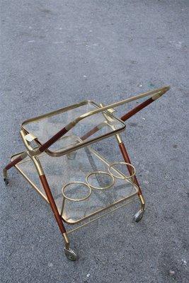 Wood & Brass Trolley, 1950s-EH-753759