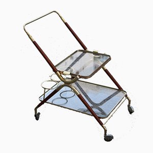 Wood & Brass Trolley, 1950s-EH-753759