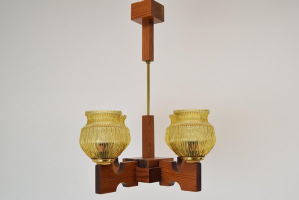 Wood Ceiling Light, 1980s-TZ-1422349