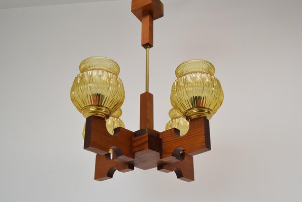 Wood Ceiling Light, 1980s-TZ-1422349