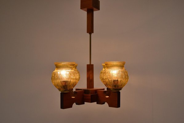 Wood Ceiling Light, 1980s-TZ-1422349